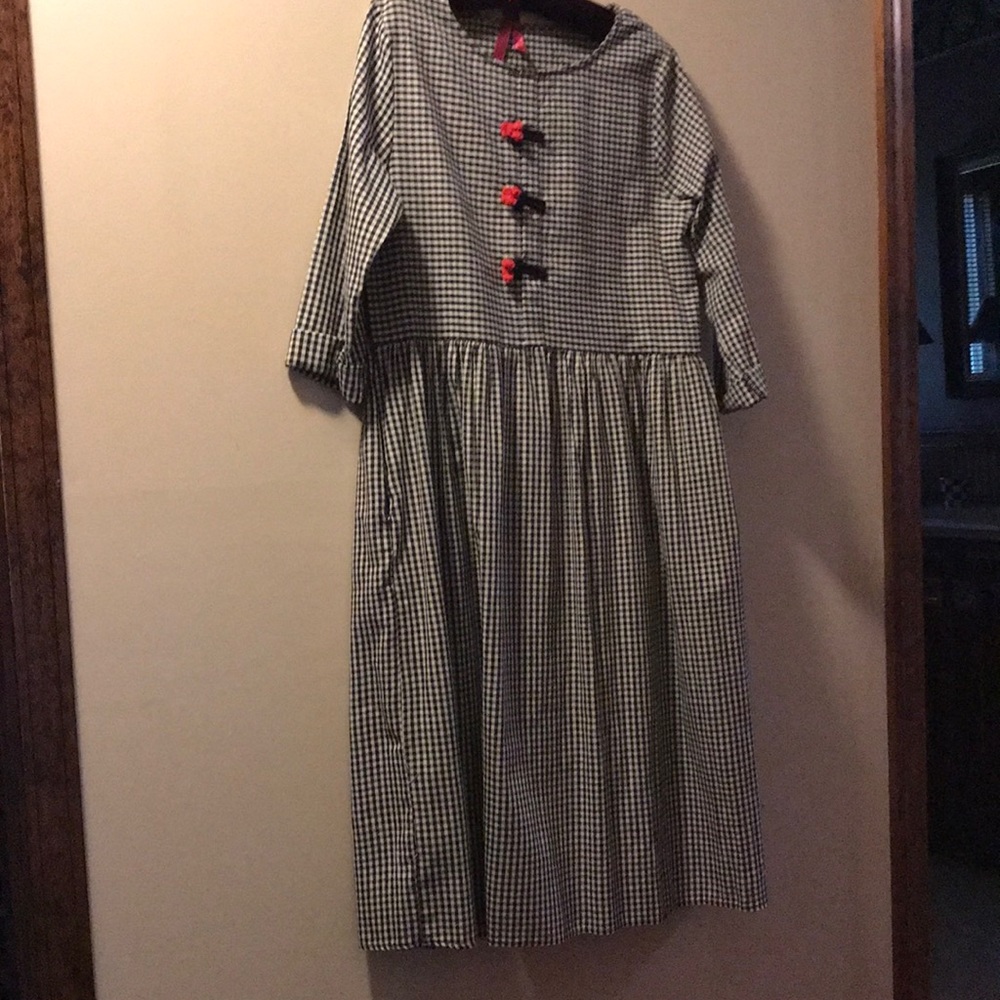 COPY - Black and white check dress